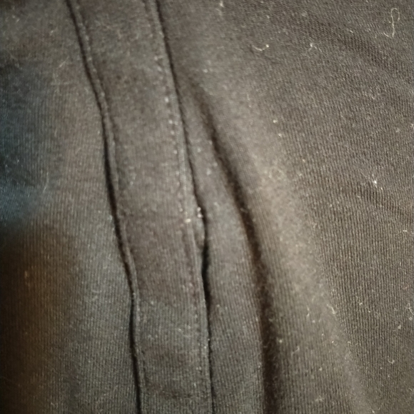 WHBM Black Faux Wrap black 3/4 sleeve top - Picture 7 of 7